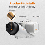 Aluminum Oil Cooler Filter Housing for Mini Cooper BMW i8 20142020 11428585235 79132002