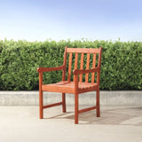 Aina Tropical Reddish Brown Wood Patio Armchair B093121214