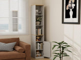 72" Tall Slim Storage Cabinet, 6-Tier Narrow Freestanding Bathroom Cabinet with 1 Door and 2 86929190