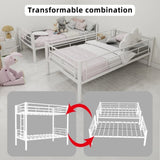 Twin Over Twin Metal Bunk Bed for Kids Boys Girls,Metal Structure Bedframe with Ladders & W1935P300320
