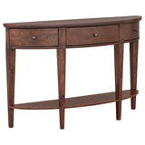 U-Style Modern Curved Console Table Sofa Table with 3 drawers and 1 Shelf for Hallway, Entryway, WF312995AAD