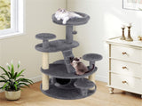 40" Multi-Level Cat Tree for Munchkin & Old Cats - Stable Wide Base, Soft Padded Perch Large Condo 36298220