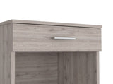 Nightstand 21"H, One Drawer, Low Shelf, Superior Top, Light Gray B097132928