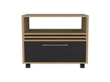 Baldwin City Nightstand, Bedroom, Light Oak/Black B092P254745