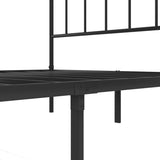 Metal Platform Bed frame with Headboard, Sturdy Metal Frame, No Box Spring Needed W578P147731