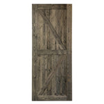 ZUN 36 in. x 84 in. Sliding Barn Door with 6.6FT Barn Door Hardware Kit & Handle ,K Frame,Solid Spruce 90706745