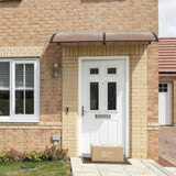 200 x 100 Household Application Door & Window Rain Cover Eaves Canopy Brown & 66120262