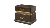Modern Style 2-Drawer Night stand Made with Wood in Brown B009P155282