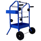 Mobile 18" Multi-Roll Masking Paper Machine with Storage Trays,BLUE W465105149