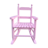 ZUN Children's rocking light pink chair- Indoor or Outdoor -Suitable for kids-Durable 98976983