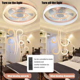 Ceiling Fans with Lights Dimmable LED Embedded installation of thin modern ceiling fans W1340120486