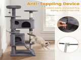 52" Tall Cat Tree Tower with Perches & Condos, Multi-Cat Playground with Scratching Posts 81736310