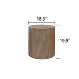 ZUN Set of 3 Nautral Wood Coffee Table with clear and visible tree rings W2729P199132