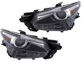 2Pcs Front LED Headlight Headlamp Assembly w/AFS for Mazda CX-9 2.5L 2016-2023 TM5551041B TC3N51031A 83546174