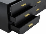 Modern Black 9-Drawer Dresser for Bedroom - Ample Storage Wide Chest of Drawers, Sturdy & Safe W1785P201148