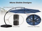Cantilever Patio Umbrella 12ft Offset Cantilever Patio Umbrella With Base Included Large Round 59456561