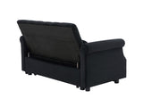 Artemax 55'' Modern Shiny Velvet Convertible Loveseat Sleeper Sofa Couch w/ 2 Lumbar Pillows, W668100737