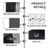 24" Freestanding Bathroom Vanity & 2 Soft-Close Cabinet Doors -Excluding Sink W999P241064