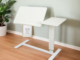 Overbed Bedside Desk, Mobile Rolling Laptop Stand Tilting Overbed Table with Wheels, Height W2641P269198