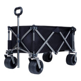 Collapsible Folding Wagon 300L,49" Extra Long Collapsible Wagon with Tailgate, All-Terrain 7"x 4" W321P269236