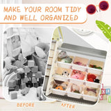 Kids Toy Organizer with 14 Bins, Multi-functional Nursery Organizer Kids Furniture Set Toy PP300104AAF