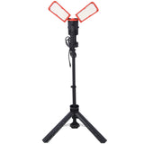 ZUN 10000 Lumen 100 Watt Dual-Head LED Work Light with Telescoping Tripod, Work Light with Stand W465122419