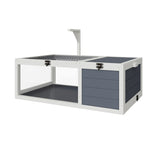 Reptile Habitat Tortoise House with Lamp Holder, 3 Acrylic Observation Windows, 2 Waterproof Trays, 94227067