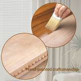 Modern Wood Coffee Table with Beaded Trim 47" Rectangular Coffee Table with Open Storage Shelf, W2729P298164