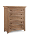 ZUN Winchester 5 Drawer Chest Biscotti B02257221