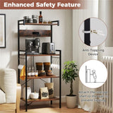 4-storey kitchen storage rack with power sockets 43169437