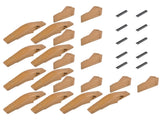 Weld-on Flush Mount L2520N-2AH Bucket Shanks 2A Bucket Teeth with Pins Fit for Many Small Backhoe 69455827
