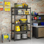 ZUN 5-Tier Adjustable Metal Shelving Unit ,Heavy Duty Garage Shelving,Storage Racks,Industrial Utility 23980065