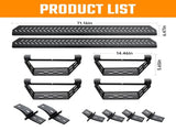 Running Boards Compatible with Ford Bronco 4 Door 2021-2026 , Two Stairs Side W2801P277662