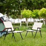 ZUN 2-piece Folding Outdoor Chair for Indoor, Outdoor Camping, Picnics, Beach,Backyard, BBQ, Party, W24190812