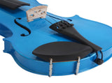 New 4/4 Acoustic Violin Case Bow Rosin Dark Blue 05020187
