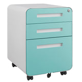 ZUN 3 Drawer Mobile File Cabinet Under Desk Office,Simple Style Versatile Storage Cabinet for W1247P189967