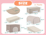 Colorful Soft Climb and Crawl Foam Playset 7 in 1, Soft Play Equipment Climb and Crawl Playground N710P170359E