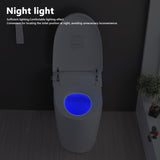 ZUN Smart Toilet Bidet Combo with Self-Cleaning Nozzle, Heated Seat, Night Light, Knob Control, Power W1219P262872