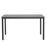 ZUN Disassemble rectangular dining table with straight feet MDF grey PVC marble surface 120*76*76cm N101 10906772