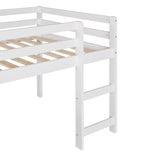 ZUN Loft Bed with Slide, Multifunctional Design, Twin 49816073