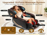 Upgraded Full Body Massage Chair Recliner, Zero Gravity Chair with 10 Rollers, Enhanced Back W6175P561246