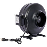 6-Inch 412 CFM Inline Duct Fan Air Circulation Vent Blower for Hydroponics, Basements, and Kitchens W46577503