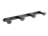 Towel Hook Matte Black Stainless Steel Towel Robe Coat Rack Rows of Four Hooks Bathroom Accessories 28224755