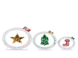 Set of 3 Lighted Iridescent Cut-out Light Bulb Christmas Decorations, Pre-lit Holiday Decor with 295 76777276