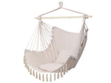 Pillow Tassel Hanging Chair Beige 31726374