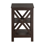 ZUN Double Cross Edge Table Coffee 99455425