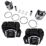 2-Stroke Cylinder Barrel Cylinder Rebuilt Kit Fit for Yamaha RD350 1973-1975 Black 360-11311-00-00, 39348358
