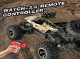 2026 2 Batteries 112 golden Rock Crawler Rechargeable Off Road Truck 4WD , Metal Shell LED 61910726