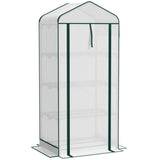 4 Tier Mini Small Greenhouse White 28956440