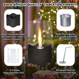 Wave-shaped Tabletop Bio Ethanol Fireplace Indoor Outdoor,Portable Table Top Fire Pit Fuel 70477259